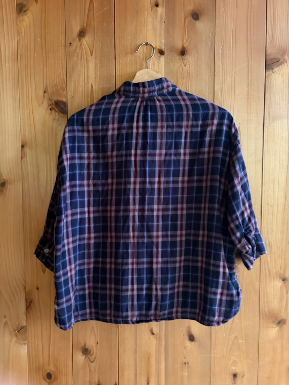 CP Shades x Free People Doublecloth Plaid Top XS - Picture 6 of 8